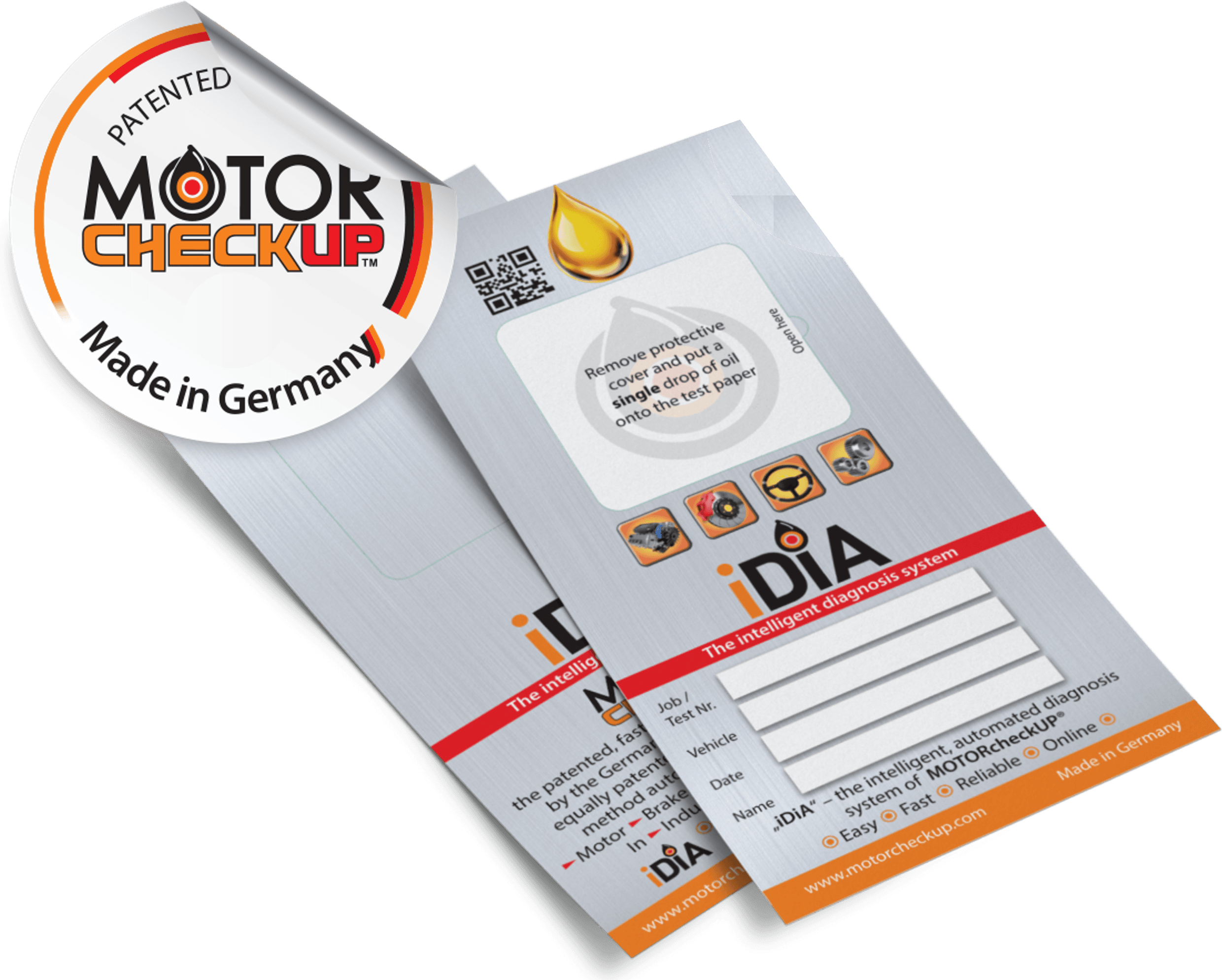 MOTORcheckUP Testkarte für die Öl-Analyse